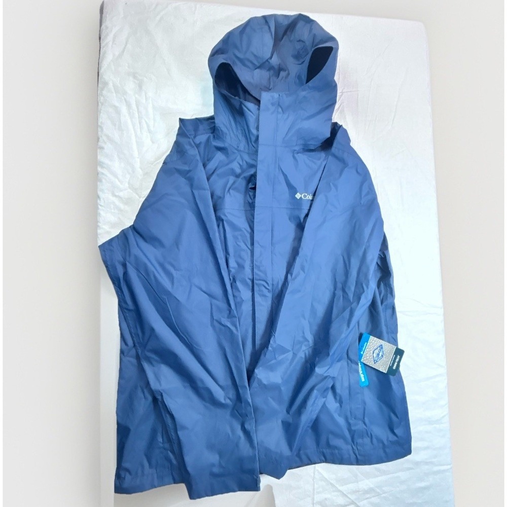 columbia watertight ii jacket Men Lg Blue NWT  Lightweight Raincoat